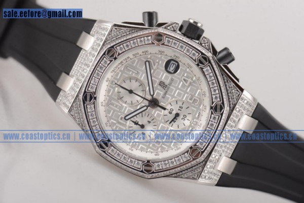 Audemars Piguet Royal Oak Offshore Perfect Replica Chrono Watch Steel/Diamonds 26170st.oo.d101cr.18DD